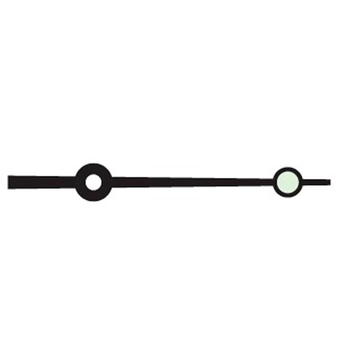 20 Black Luminous Sports Sweep Hands (10.0mm)