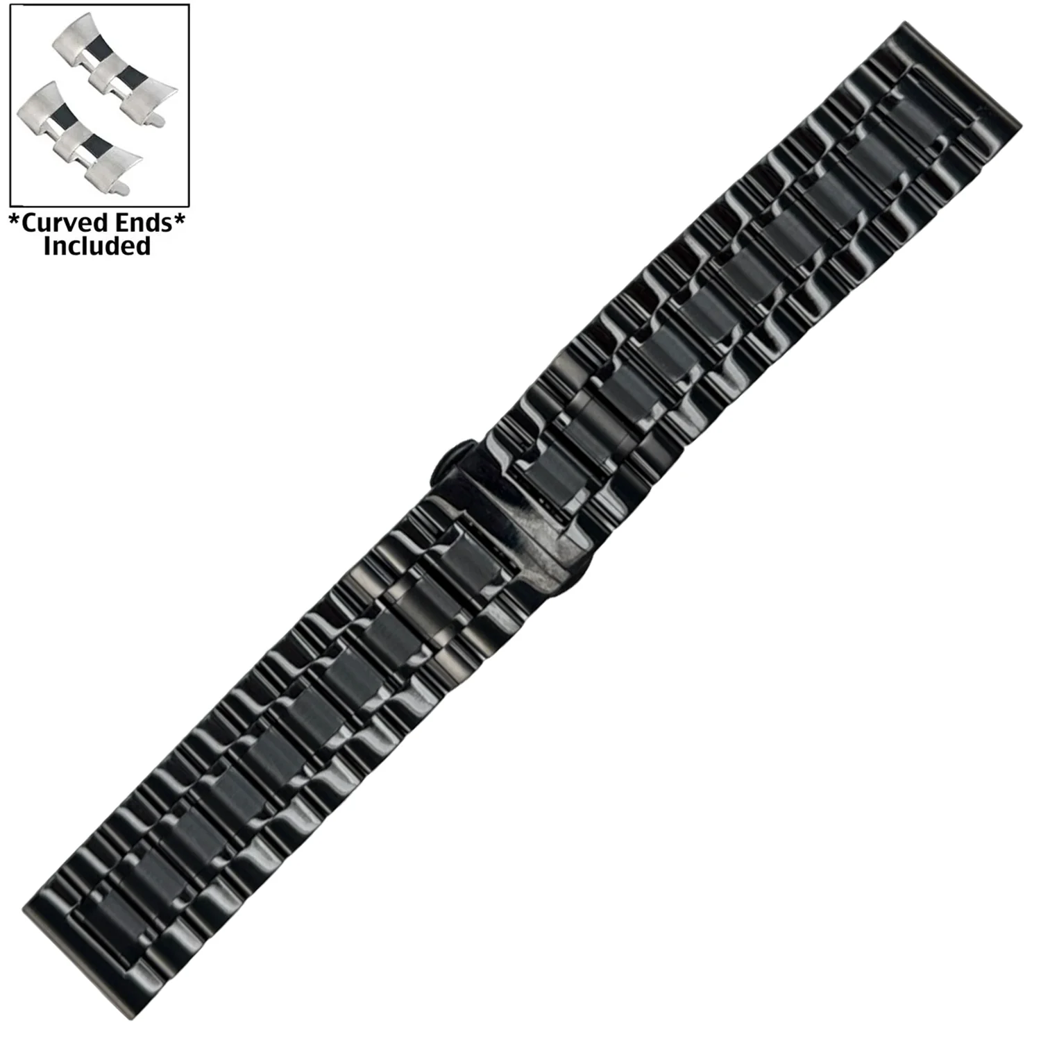 9000 Series Stainless Steel Metal Bands, Straight & Curved Ends (20mm - 22mm) - Image 5