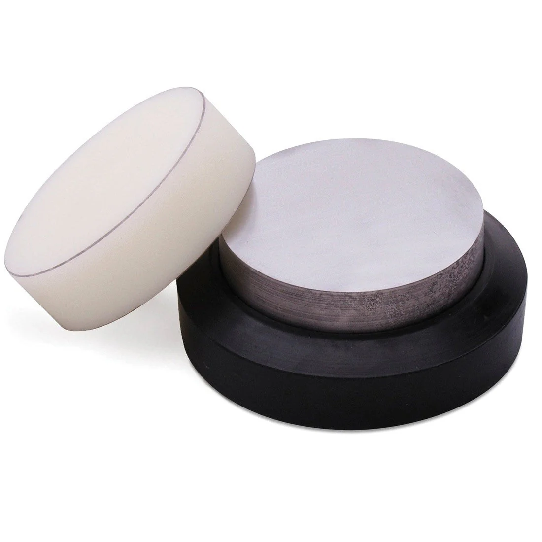 AN-180, Rubber Base 4" Hammering Anvil with 3" Steel & Nylon Disc