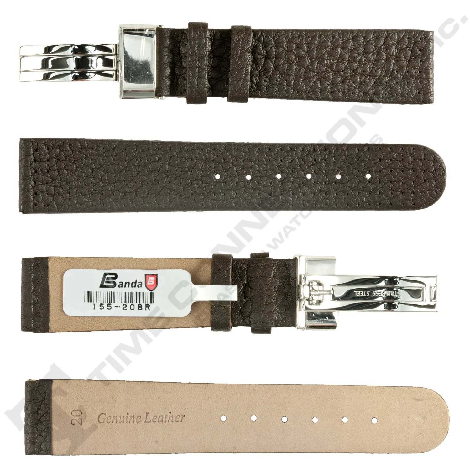 Banda No. 155 Buffalo Grain Fine Sport Leather Straps (18mm~20mm) - Image 2