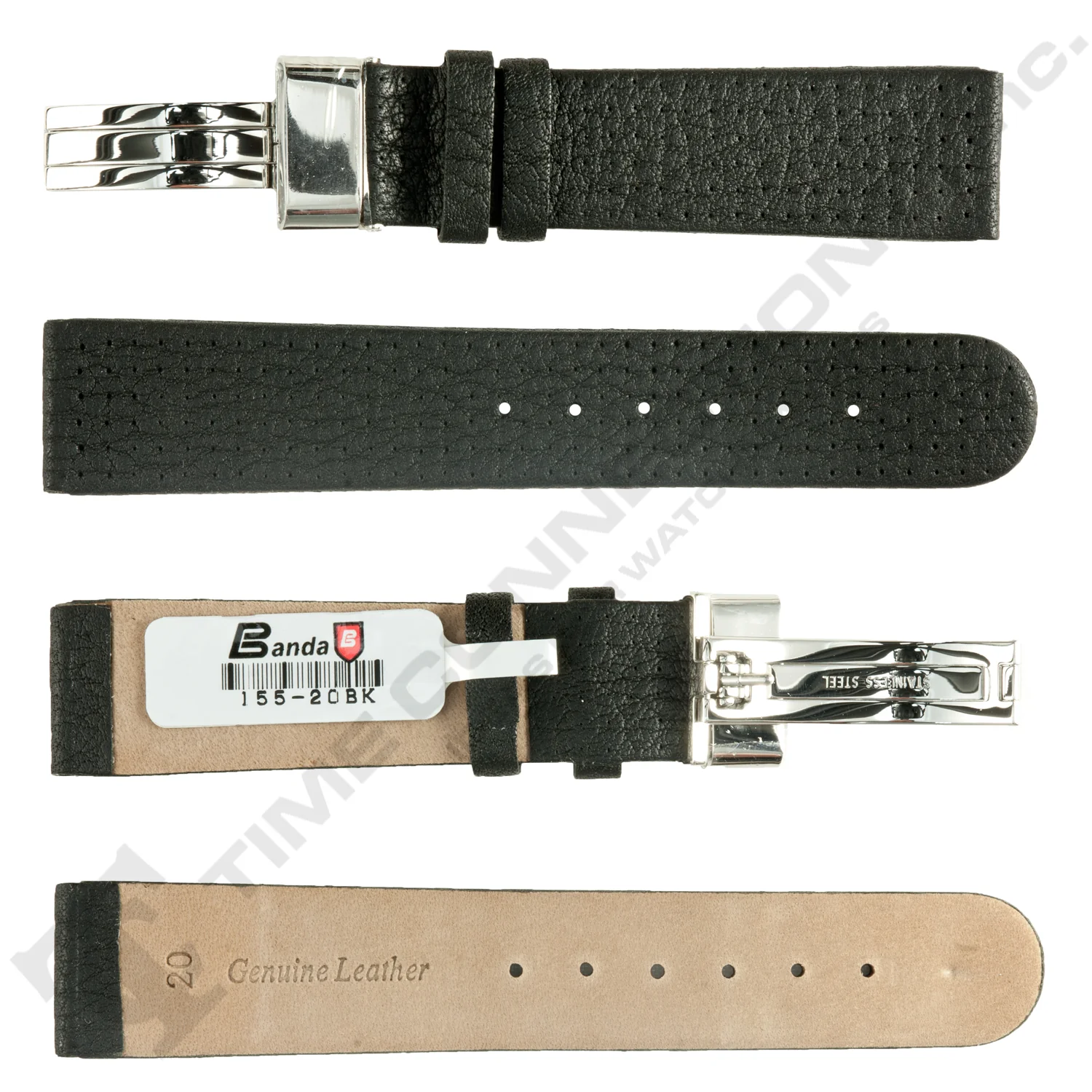 Banda No. 155 Buffalo Grain Fine Sport Leather Straps (18mm~20mm) - Image 3