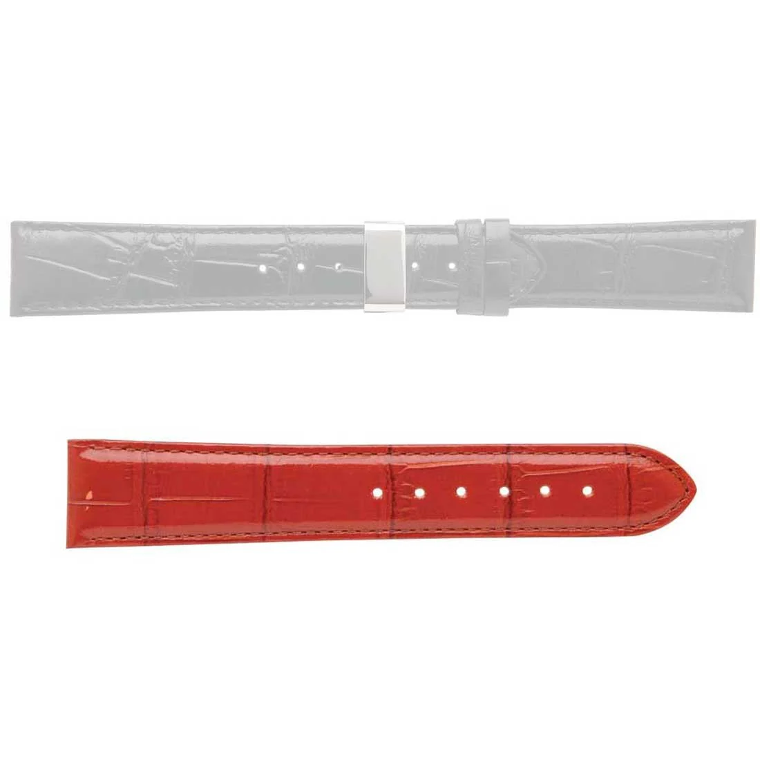 Banda No. 176 Alligator Grain Fine Deployment Buckle Leather Straps (18mm~22mm) - Image 3