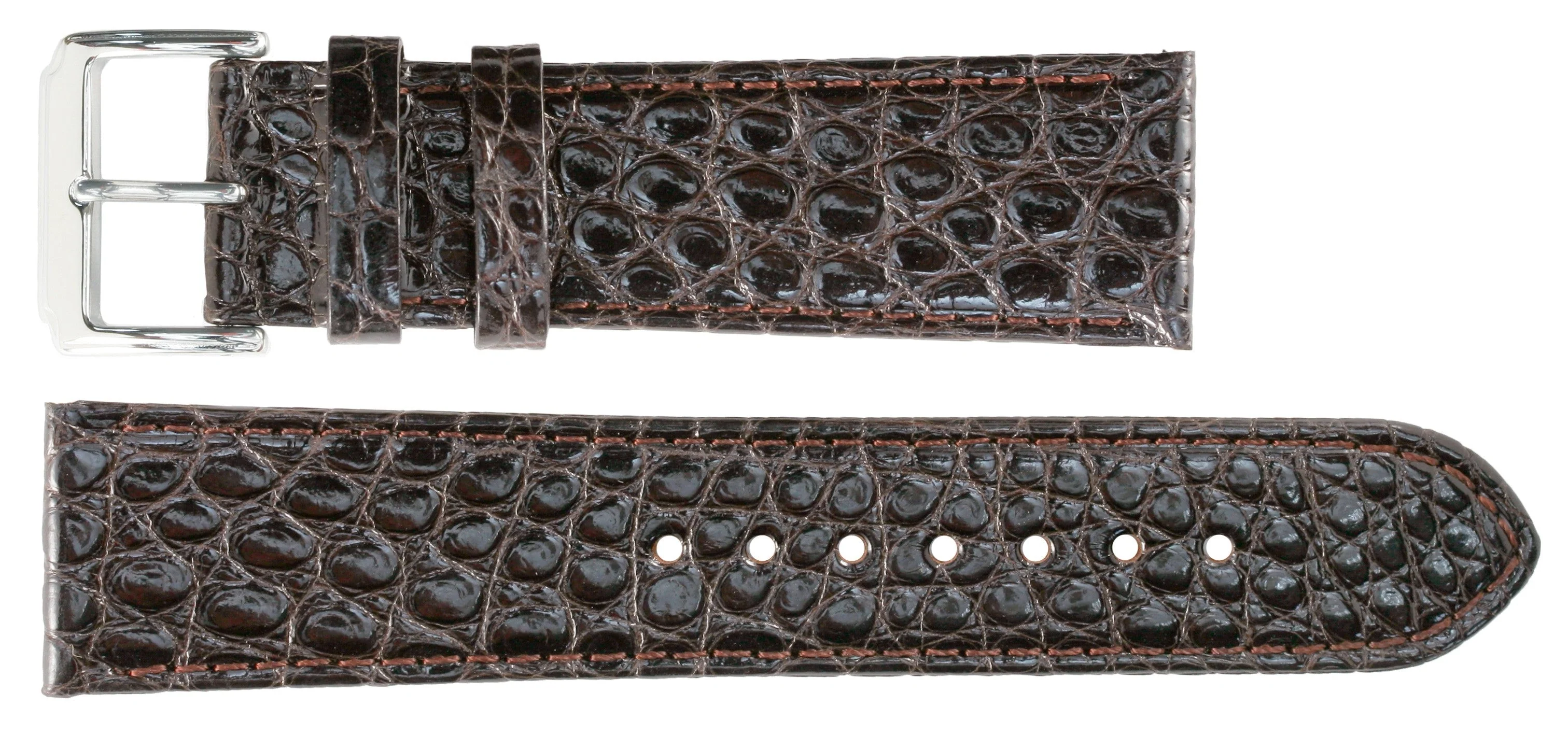 Banda No. 620 Genuine Crocodile Fine Leather Straps (12mm~24mm) - Image 3