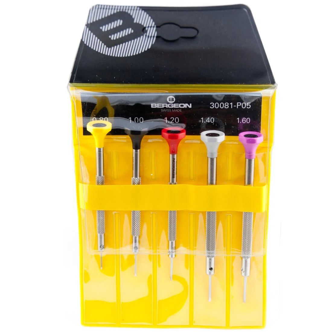 Bergeon 30081-P05 (5) Piece S/S Screwdrivers in Pouch