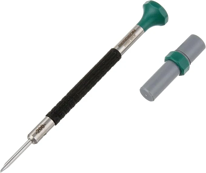 Bergeon 6899-AT Stainless Steel Ergonomic Screwdriver with Spare Blades - Image 2