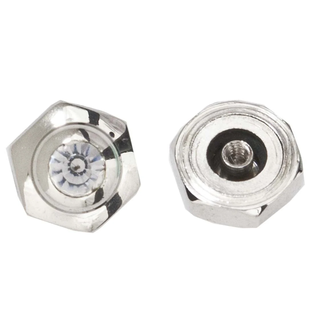 Hexagon Crown for Cartier - 5.0mm with White Stone - Image 2