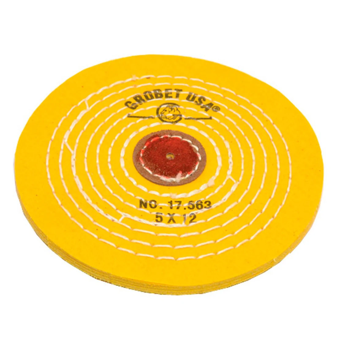 Chemkote Yellow Buffs with Leather Center, Knife Edge