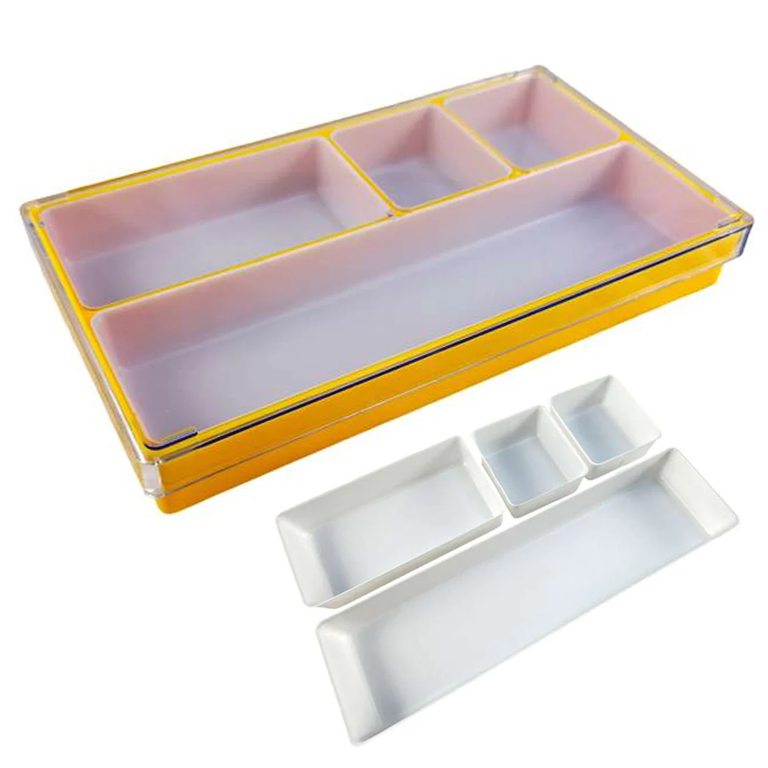 Clear Large Watch Repair Trays with Individual Compartments Stackable (Various Colors) - Image 4