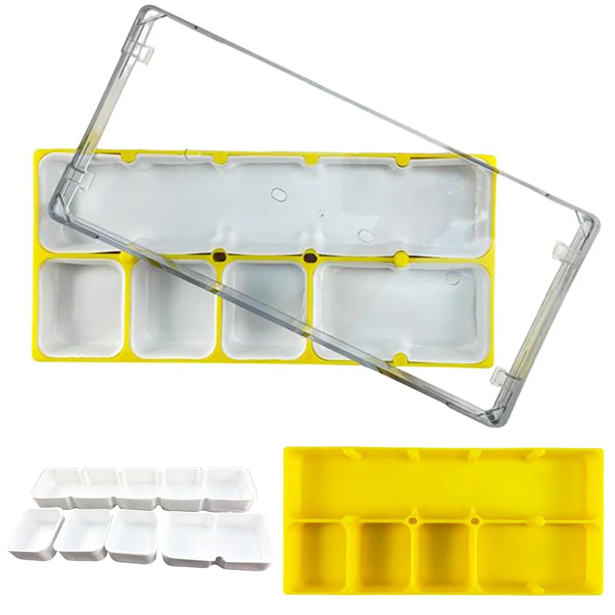 Clear Watch Repair Trays with Individual Compartments Stackable (Various Colors) - Image 2