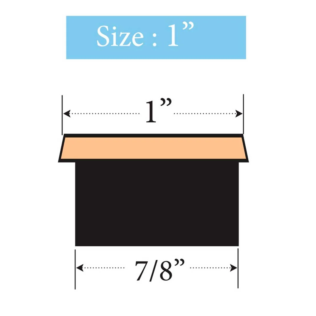 Clock Inserts 25mm (1") Chrome Bezel, White Roman Dial - Image 3