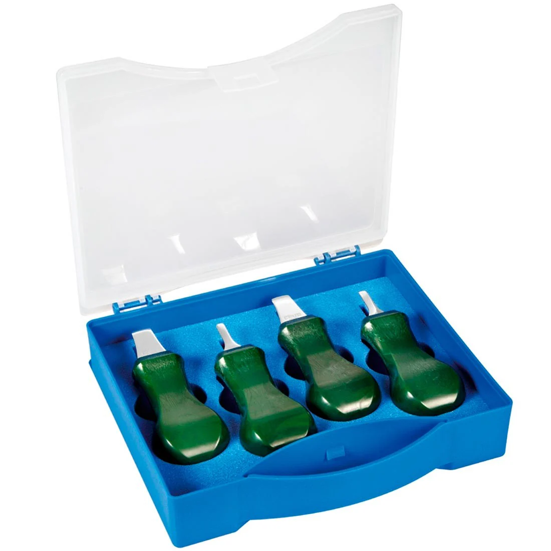 CO-120, Set of 4 Snapbacks Case Openers with 4 Different Size Blades