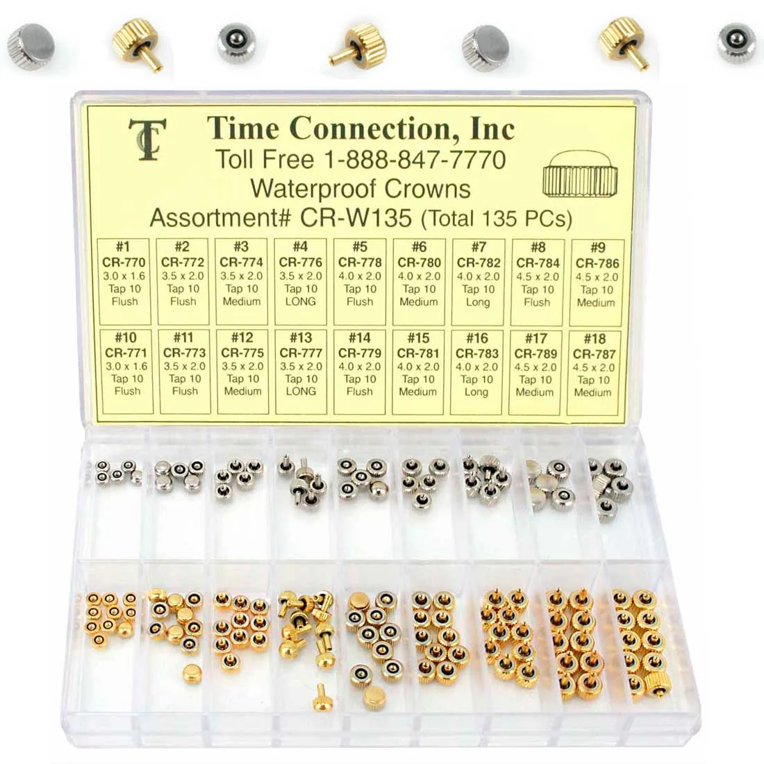 Economy Waterproof Crowns Assortment