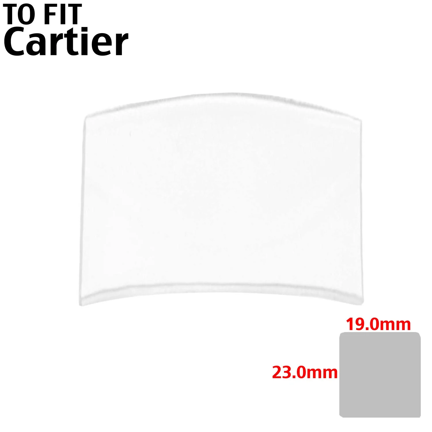 Mineral Glass Designer Crystals Made to Fit Cartier Watches - Image 6