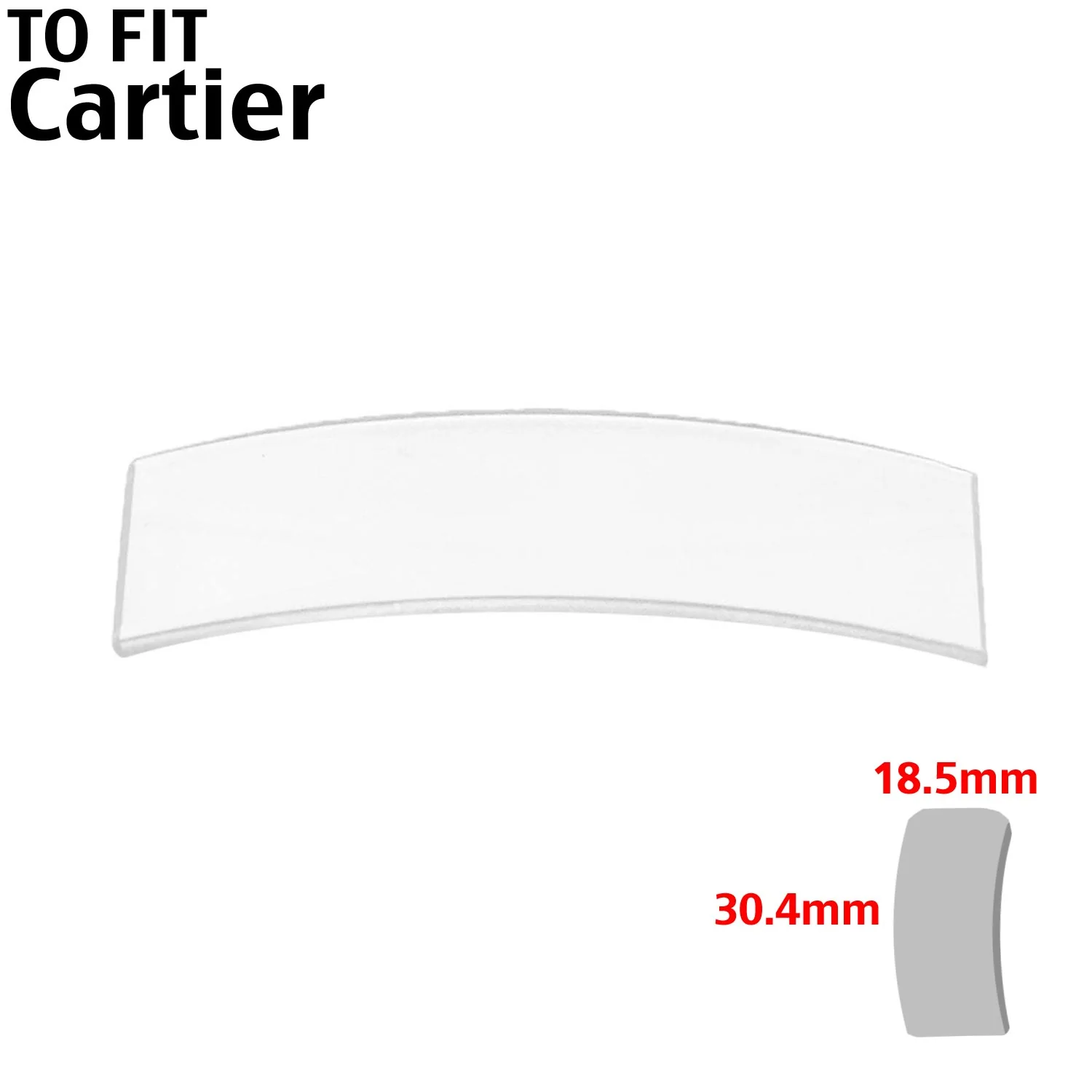Mineral Glass Designer Crystals Made to Fit Cartier Watches - Image 9