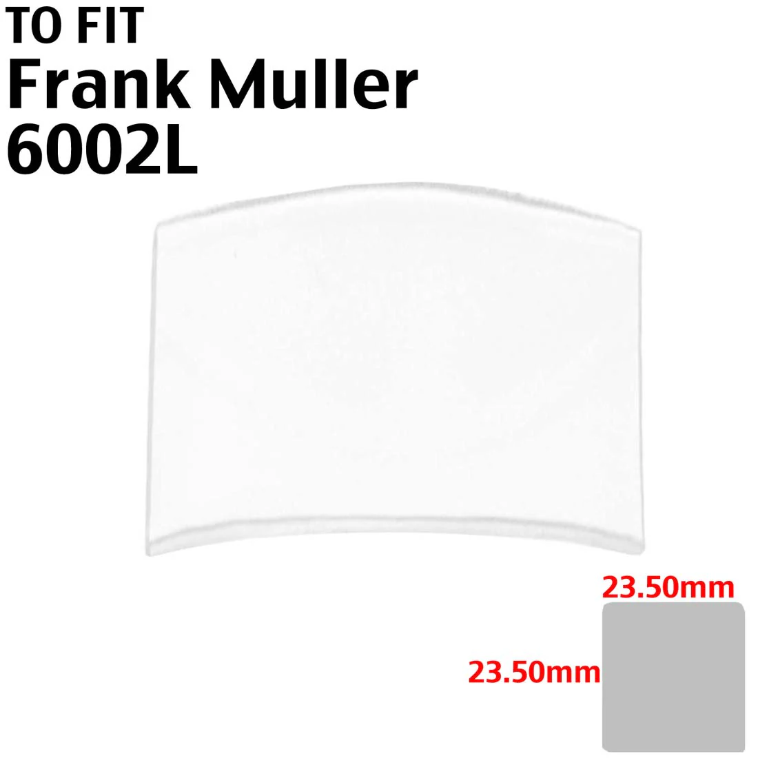 Designer Crystals Made to Fit Franck Muller Name Brand Watches