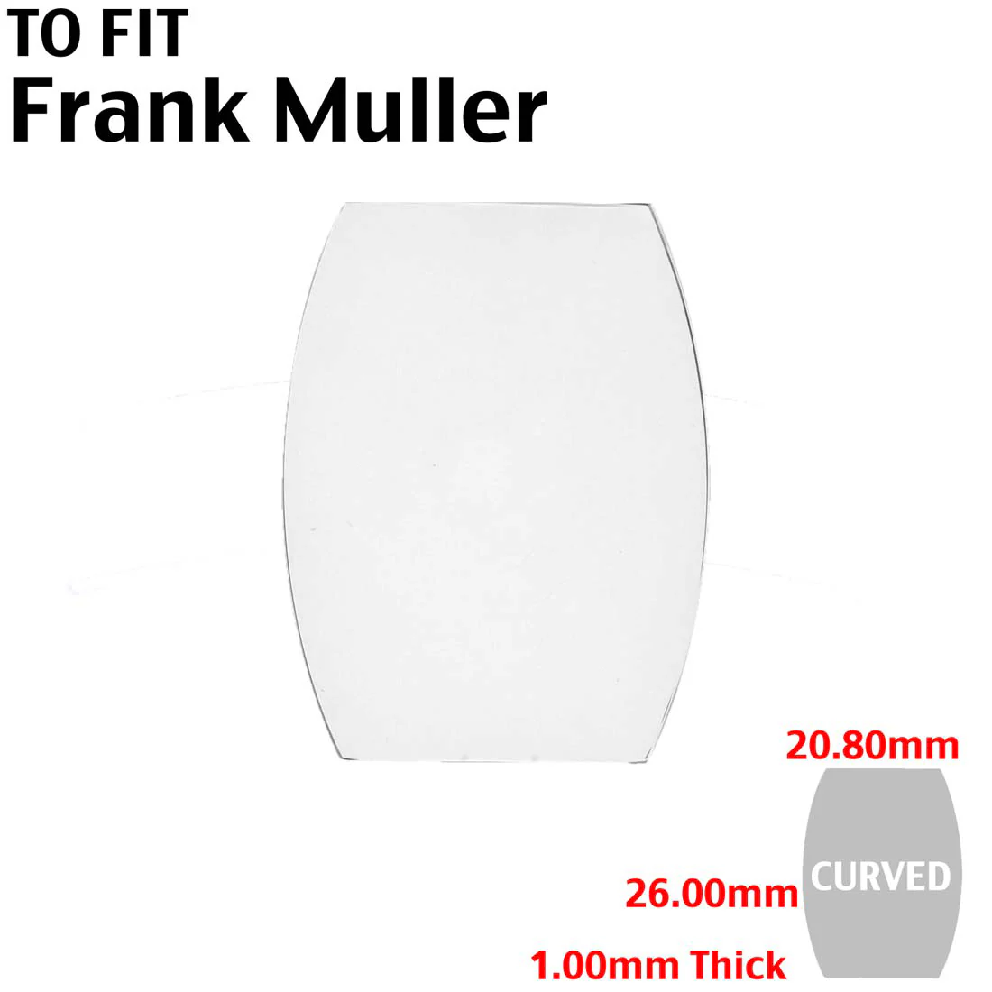 Designer Crystals Made to Fit Franck Muller Name Brand Watches - Image 3