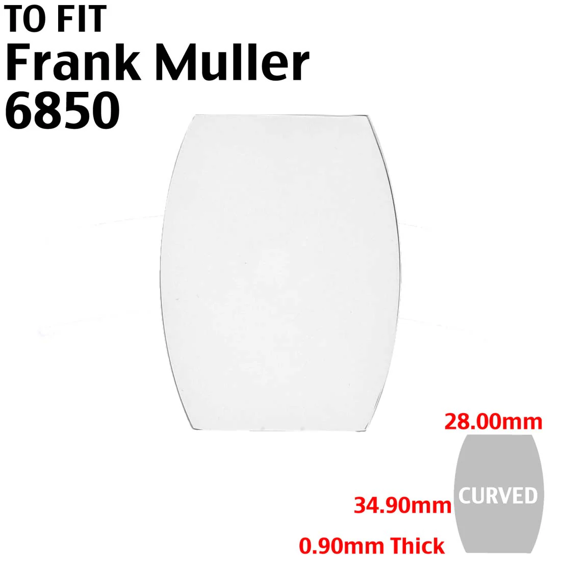 Designer Crystals Made to Fit Franck Muller Name Brand Watches - Image 5