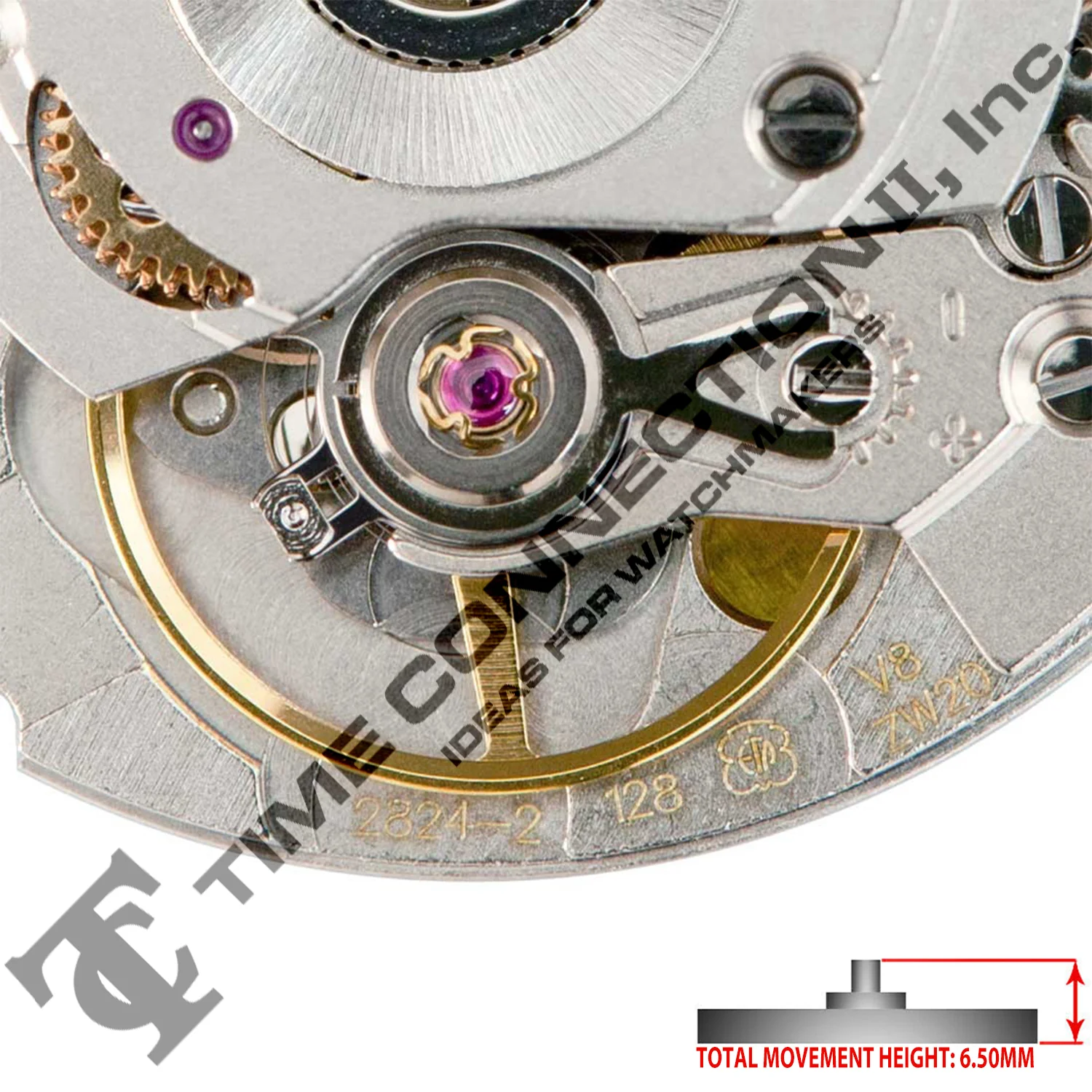 ETA 2824-2W 3 Hands Swiss Made Automatic Movement Ht. 6.50MM - Image 3