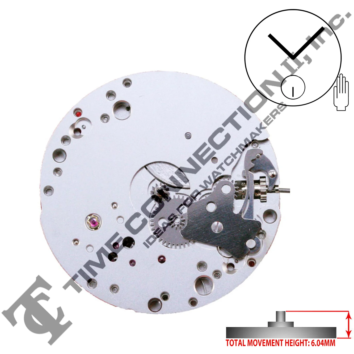 ETA 6498-1 2 Hands Swiss Made Mechanical Movement Ht. 6.04MM - Image 2