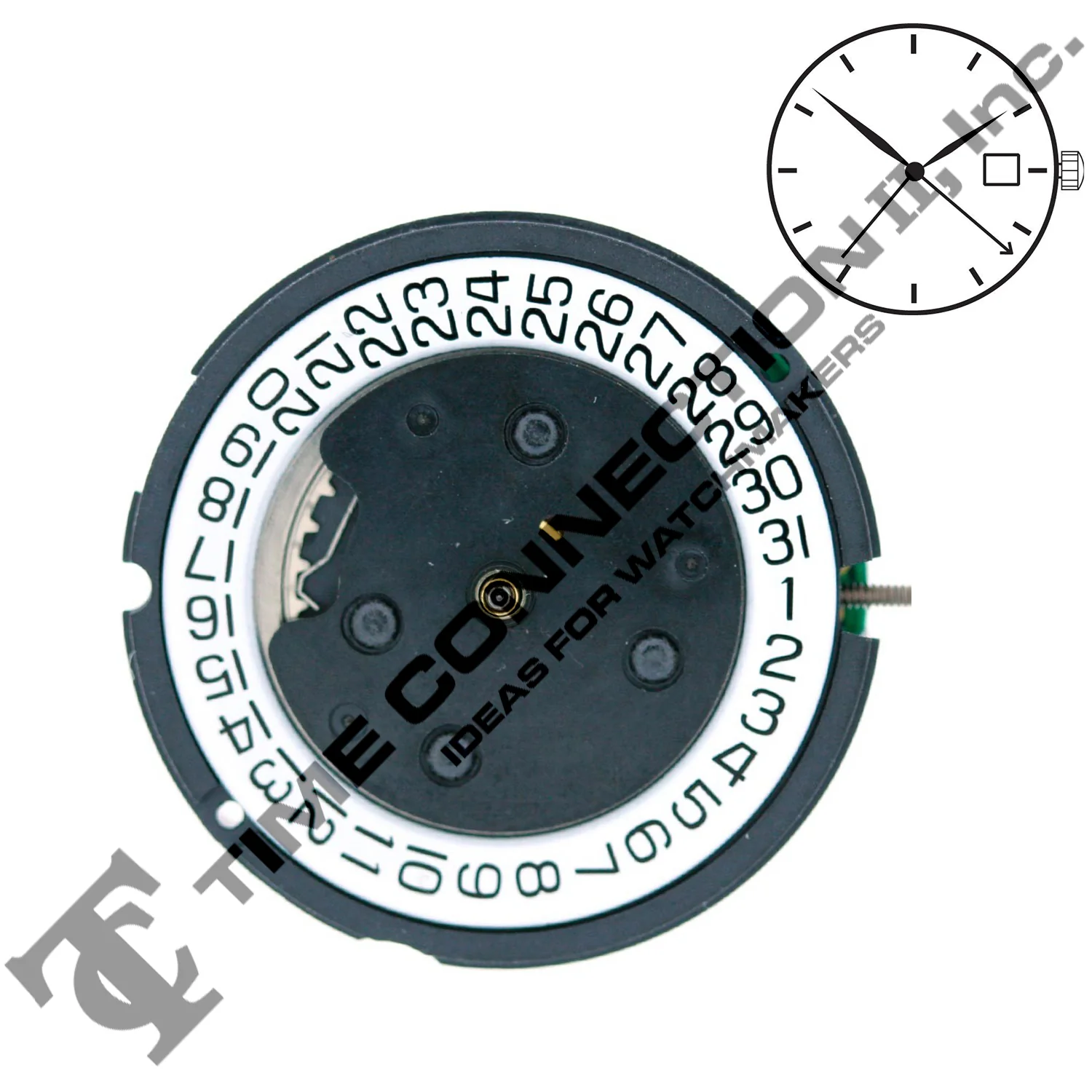 ETA 804.192 3 Hands Swiss Made Quartz Movement Ht. - Image 2