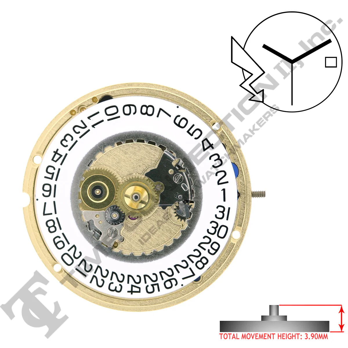 ETA 955.412 3 Hands Swiss Made Quartz Movement (Various Dates) - Image 2