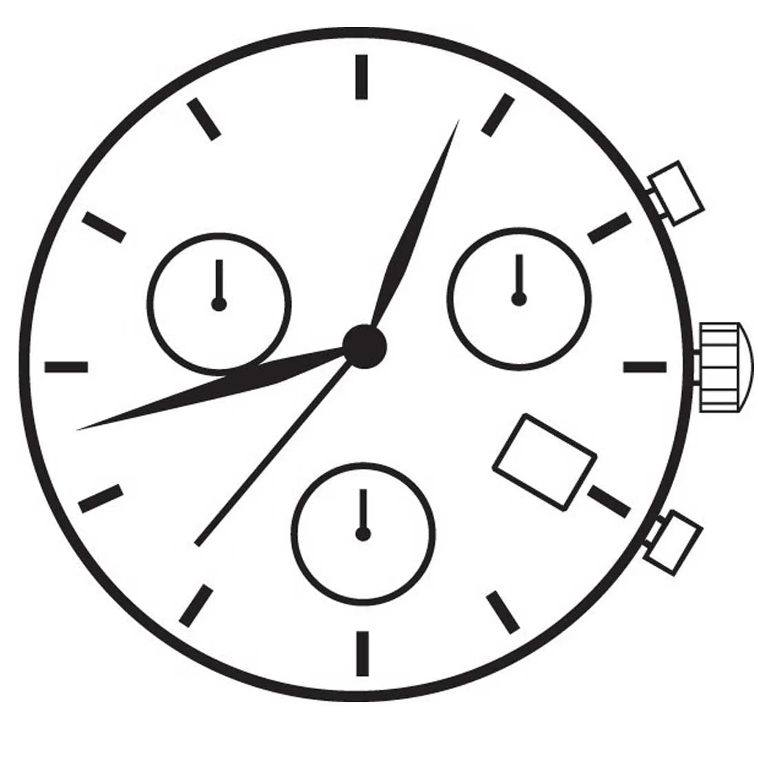 ETA G15.262 3 Hands Swiss Made Quartz Movement Ht. 7.19MM - Image 2