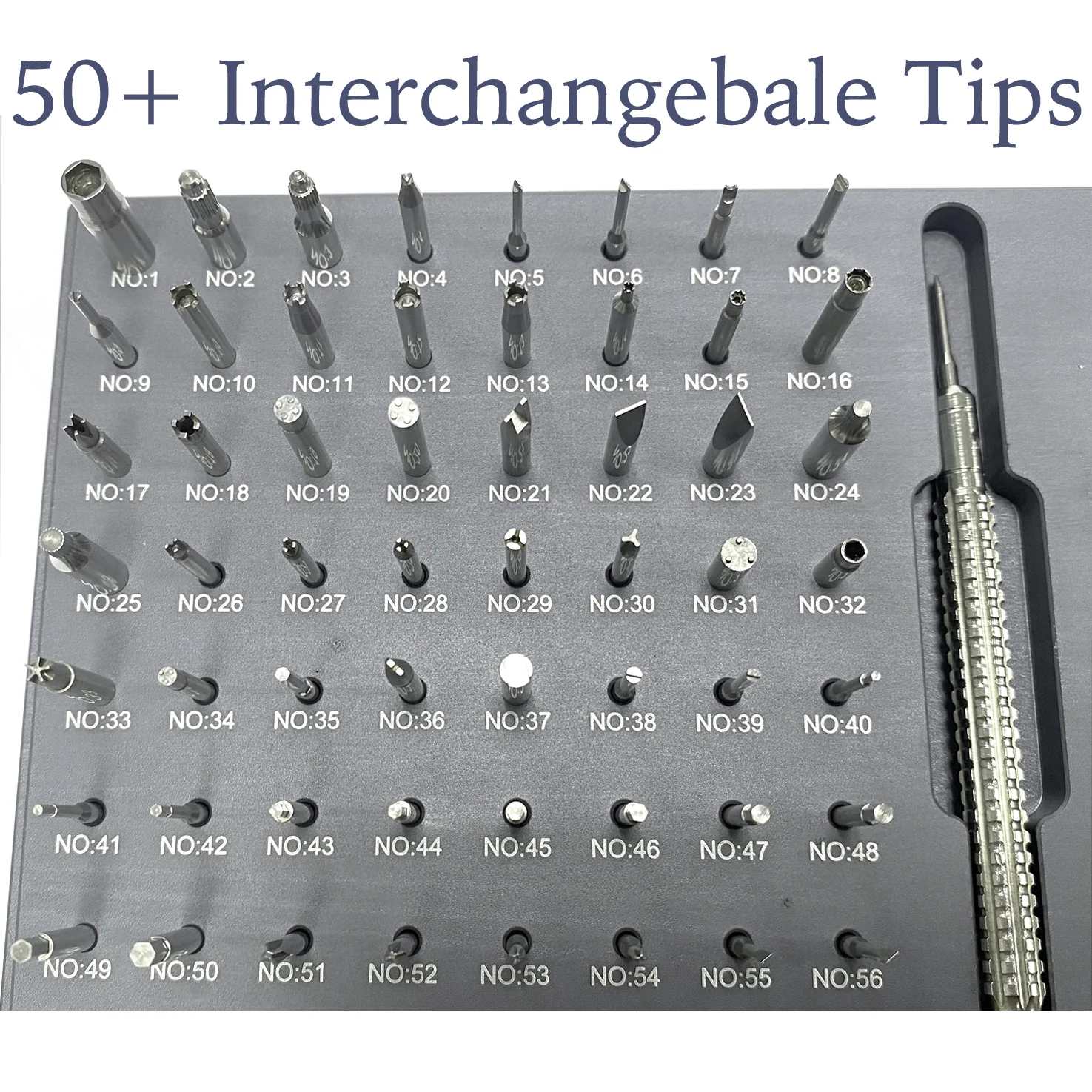 Fercal Screwdriver Alloy Set with 56 Pieces Professional Tool Kit For High End Watches - Image 3