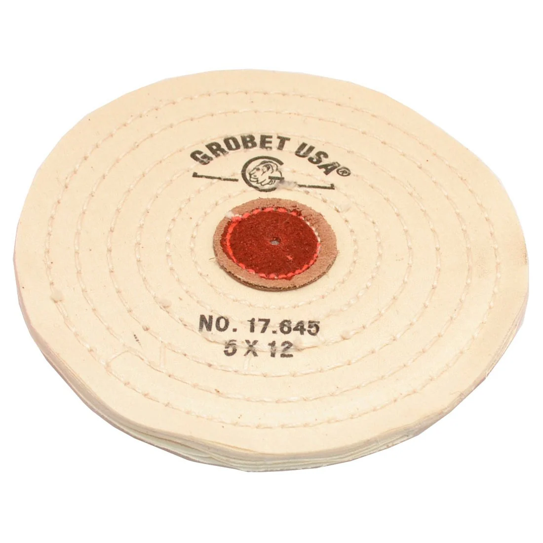 Finex Muslin Buff Stitch Type with Leather Centers, Knife Edge