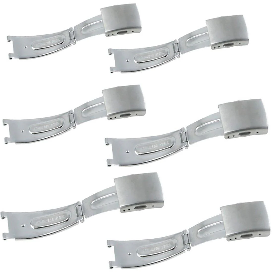 Folding Buckle with Two Buttons Assortment (12mm~22mm)