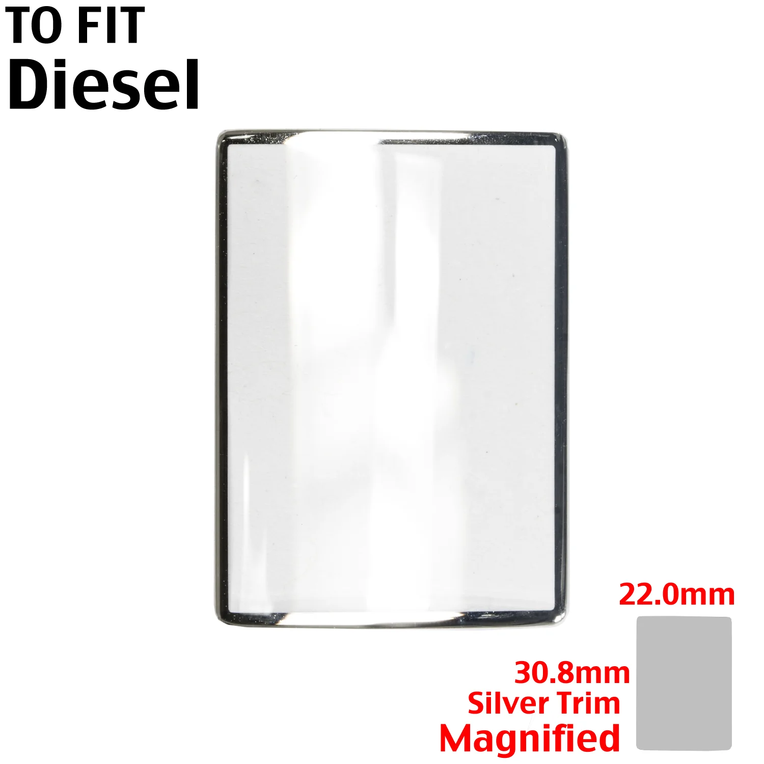 Generic Crystal Made To Fit Diesel Brand Watch Crystals (30.80 x 22.00mm) #012