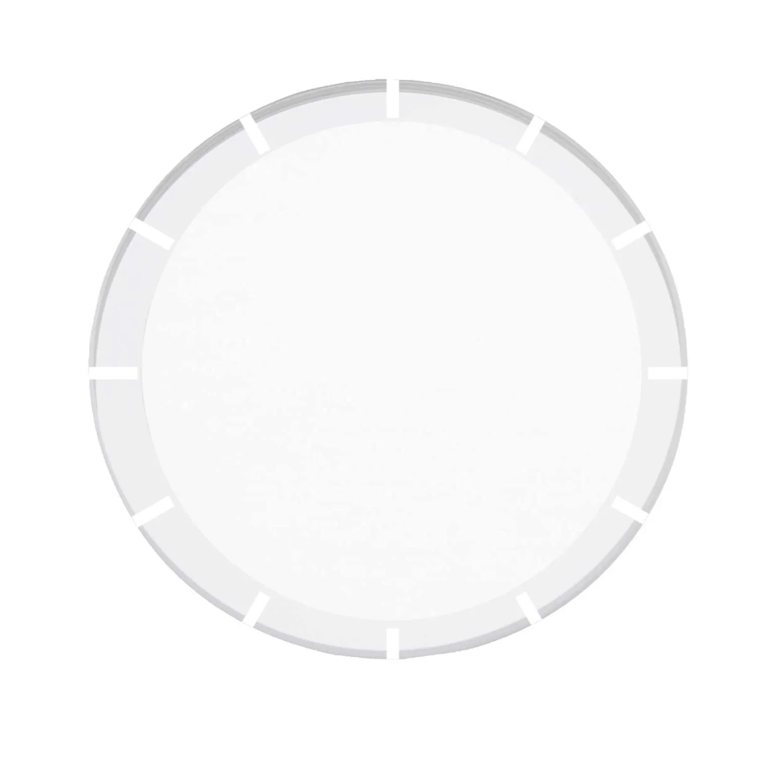Generic Movado Bold Silver Crystal #050 (30.0 x 1.4mm) Border: 2.0mm