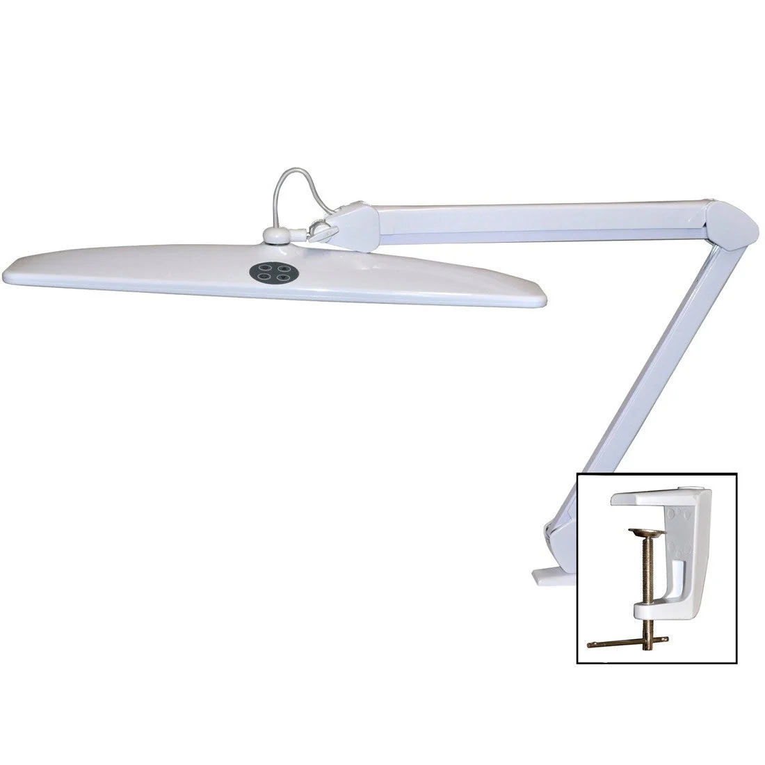 Grobet USA Professional LED Bench Lamp with Dimmer Switch