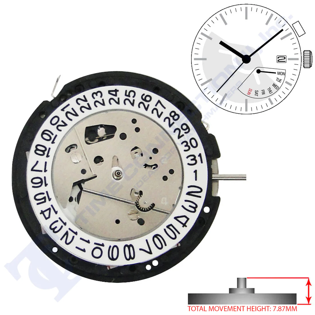 Hattori PX84 3 Hands Japan Hybrid Movement HT 7.87MM - Image 3