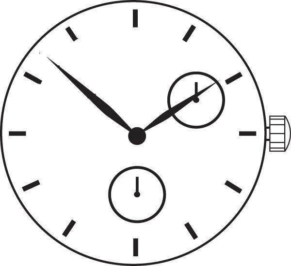Hattori VD73 2 Hands Japan Quartz Movement (Various Heights) - Image 2