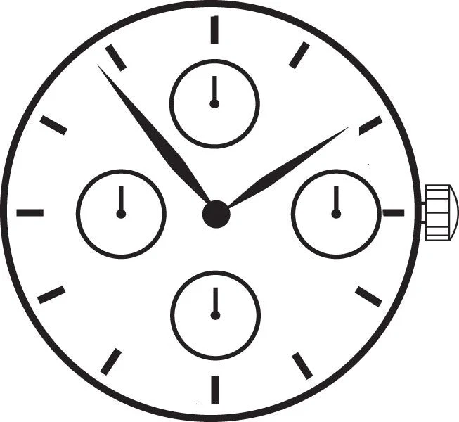 Hattori VD74 2 Hands Japan Quartz Movement (Various Heights) - Image 2