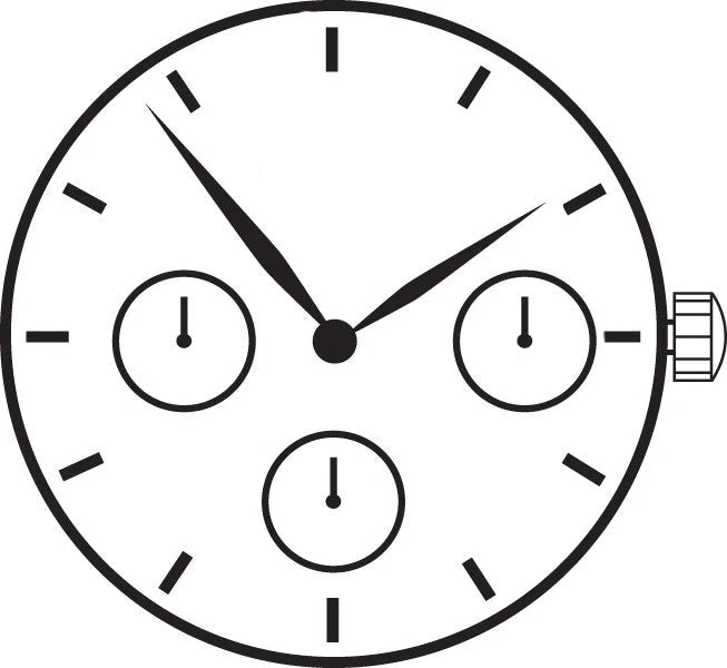 Hattori VD75 2 Hands Japan Quartz Movement (Various Heights) - Image 2