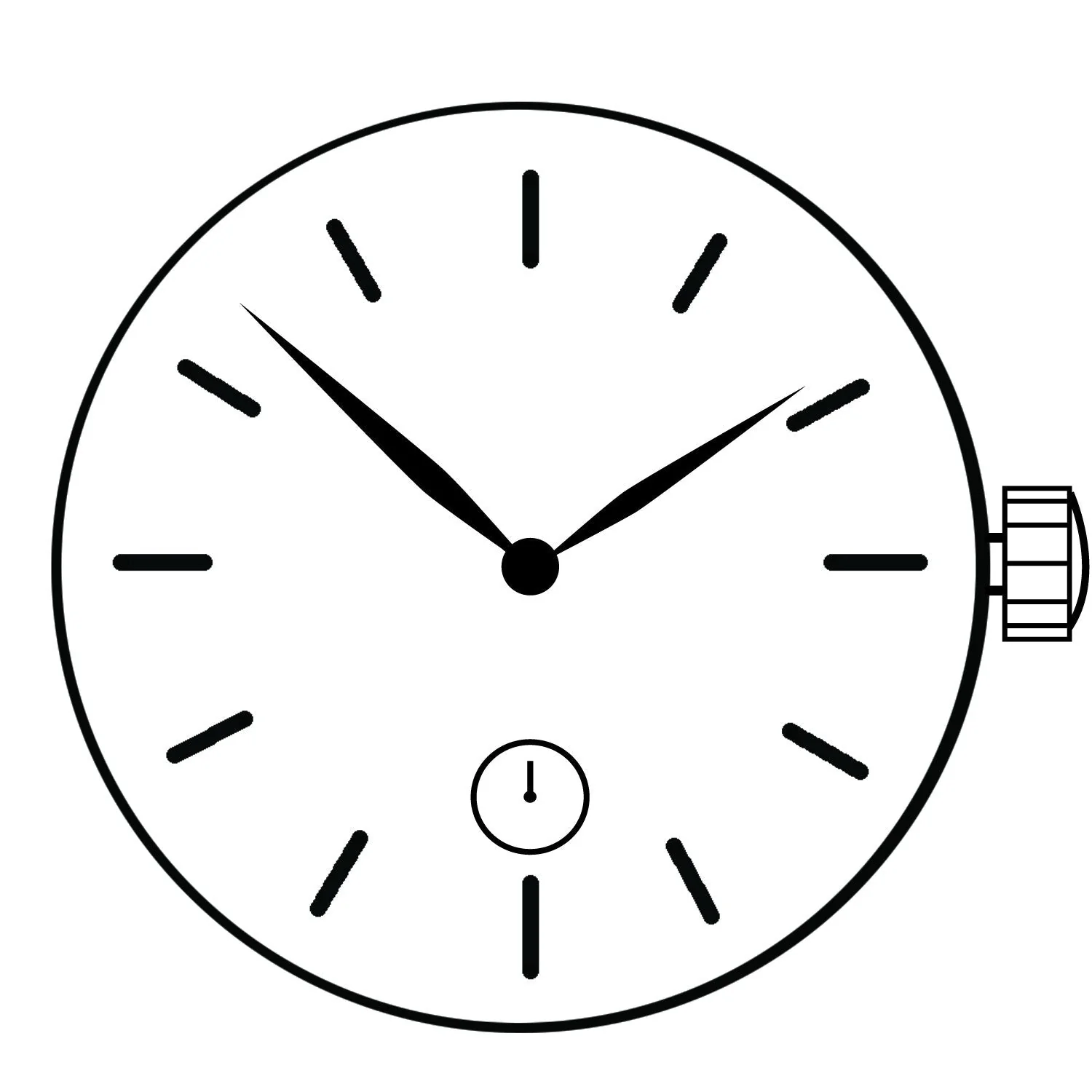 Hattori VD78 2 Hands Japan Quartz Movement (Various Heights) - Image 2
