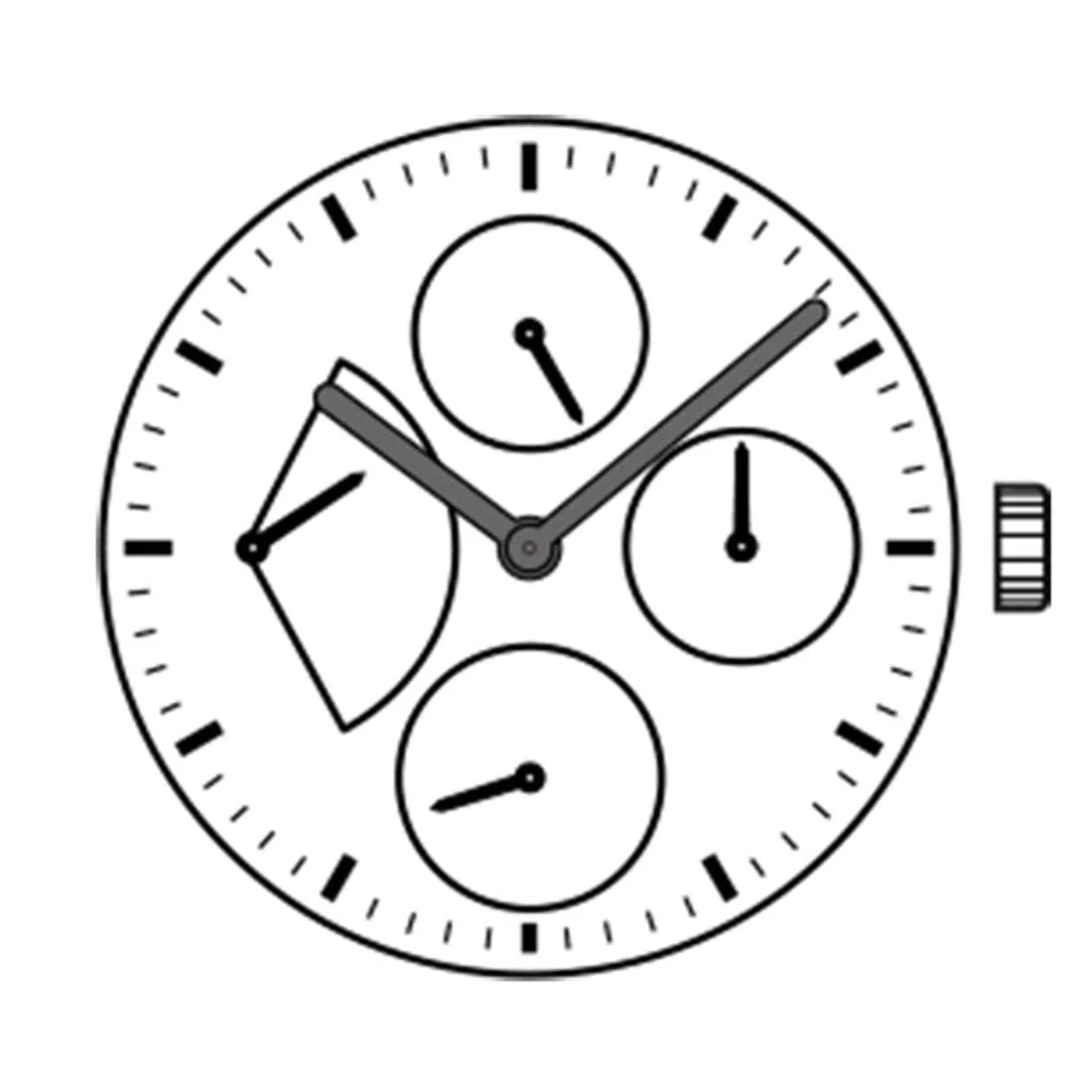Hattori VD84 2 Hands Japan Quartz Movement (Various Heights) - Image 3
