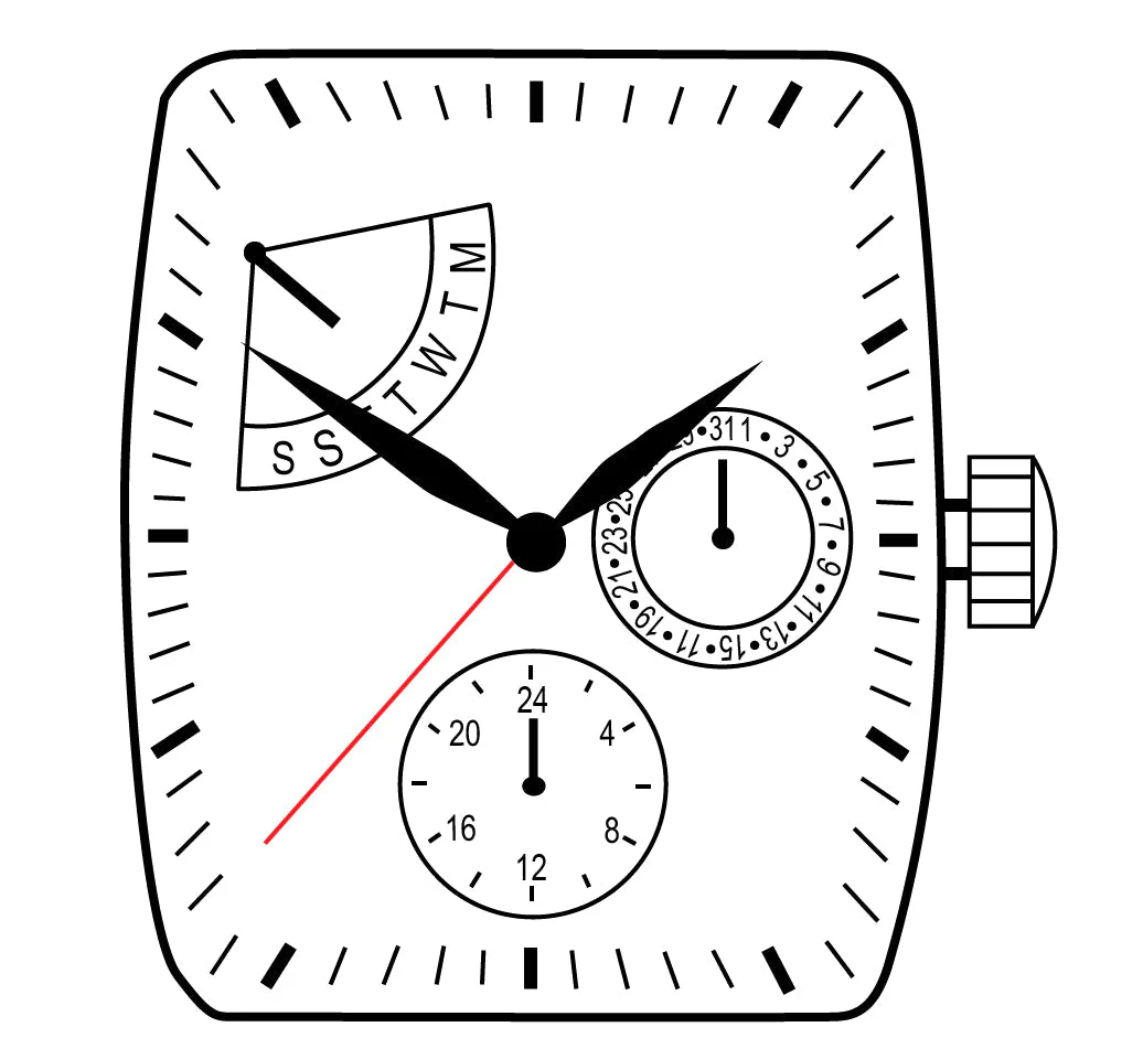 Hattori VX3T Japan Quartz Movement Ht. 5.80MM - Image 2