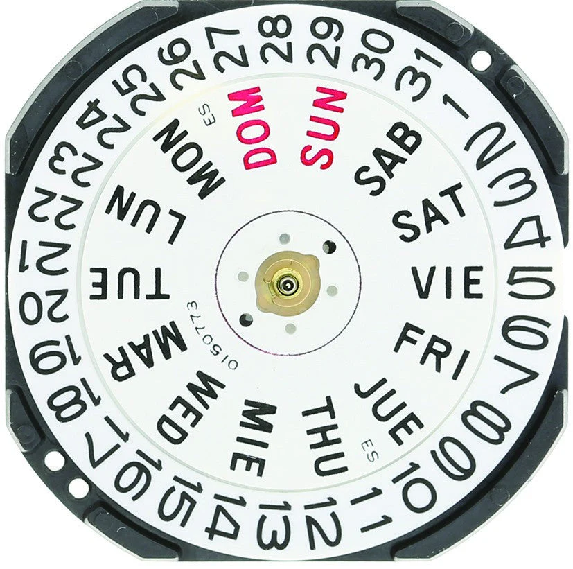 Hattori VX43 Day/Date 3 Japan Quartz Movement (Various Heights) - Image 3