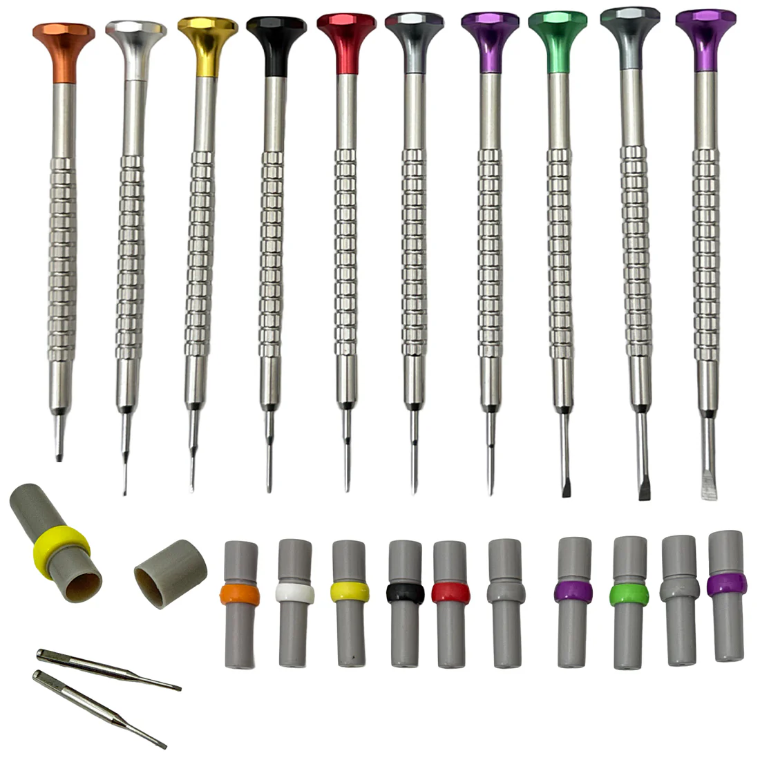 High Quality Set Of 10 Ergonomic Screwdriver with Replacement Tips - Image 2