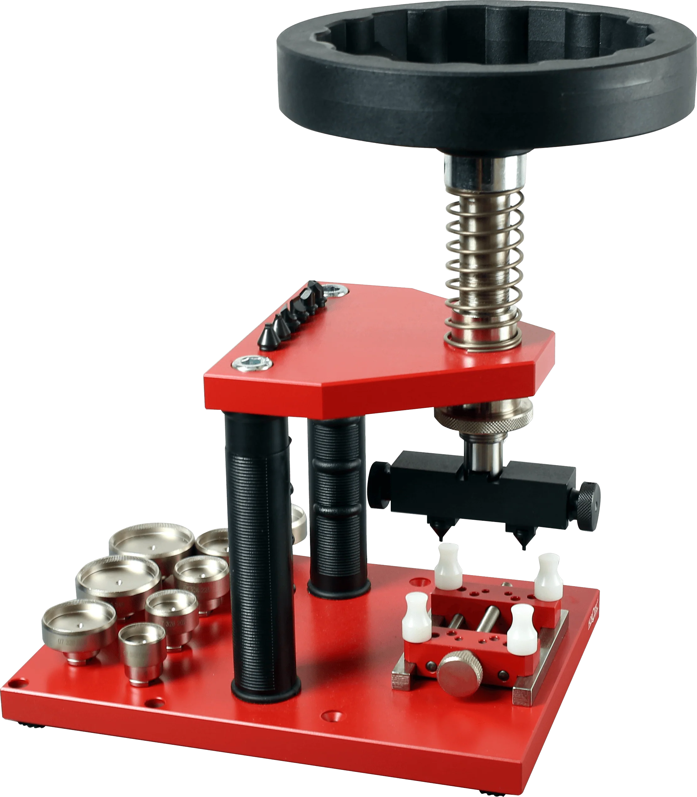 Horotec MSA 07.364 Watch Case Press with Large Wheel for Screwed-on Backs