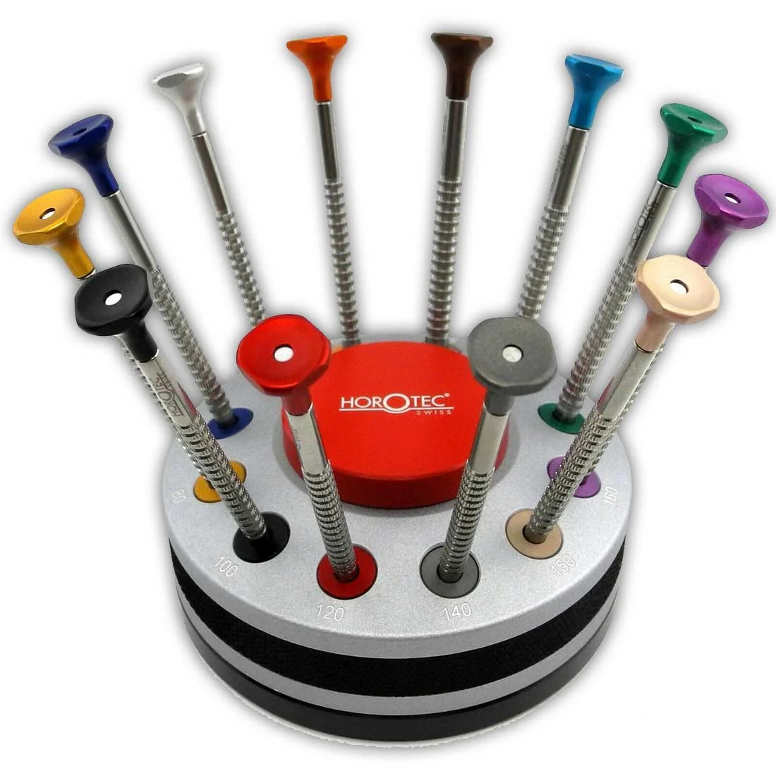 Horotec MSA 01.218-E Luxury Micro Ball Bearing Heads Screwdriver Set with Stand