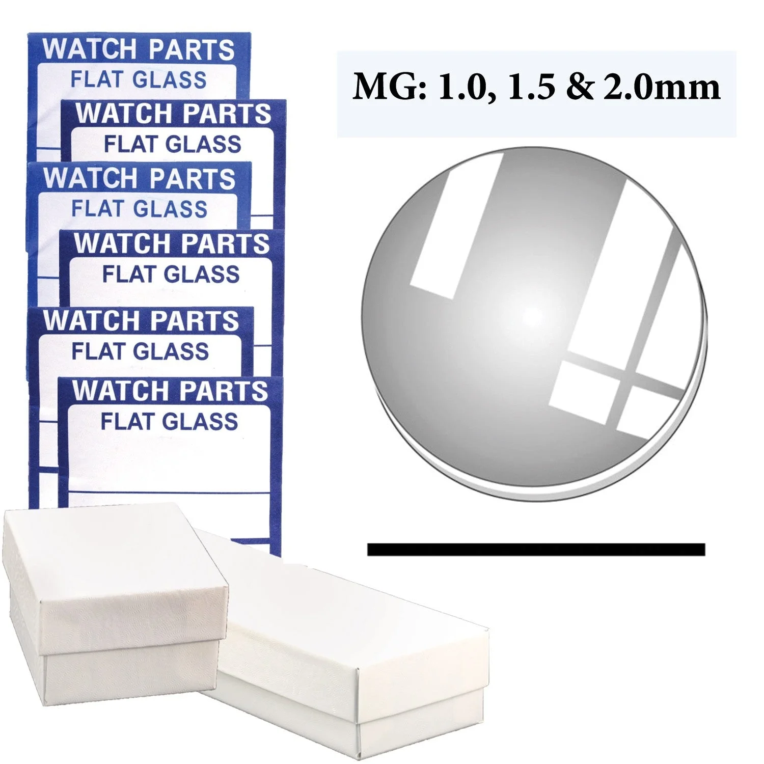 MG-MX78: 1.0MM, 1.5MM & 2.0MM Thick Crystal Assortment (17.0~22.0mm and 27.0~34.0mm by 0.5mm) Total of 78 PCs