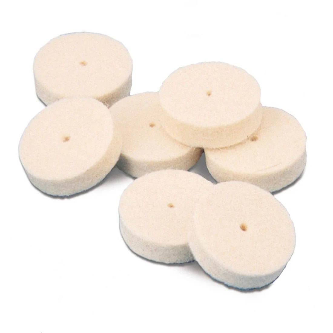 Miniature Square Edge Felt Wheels (Pack of 25)