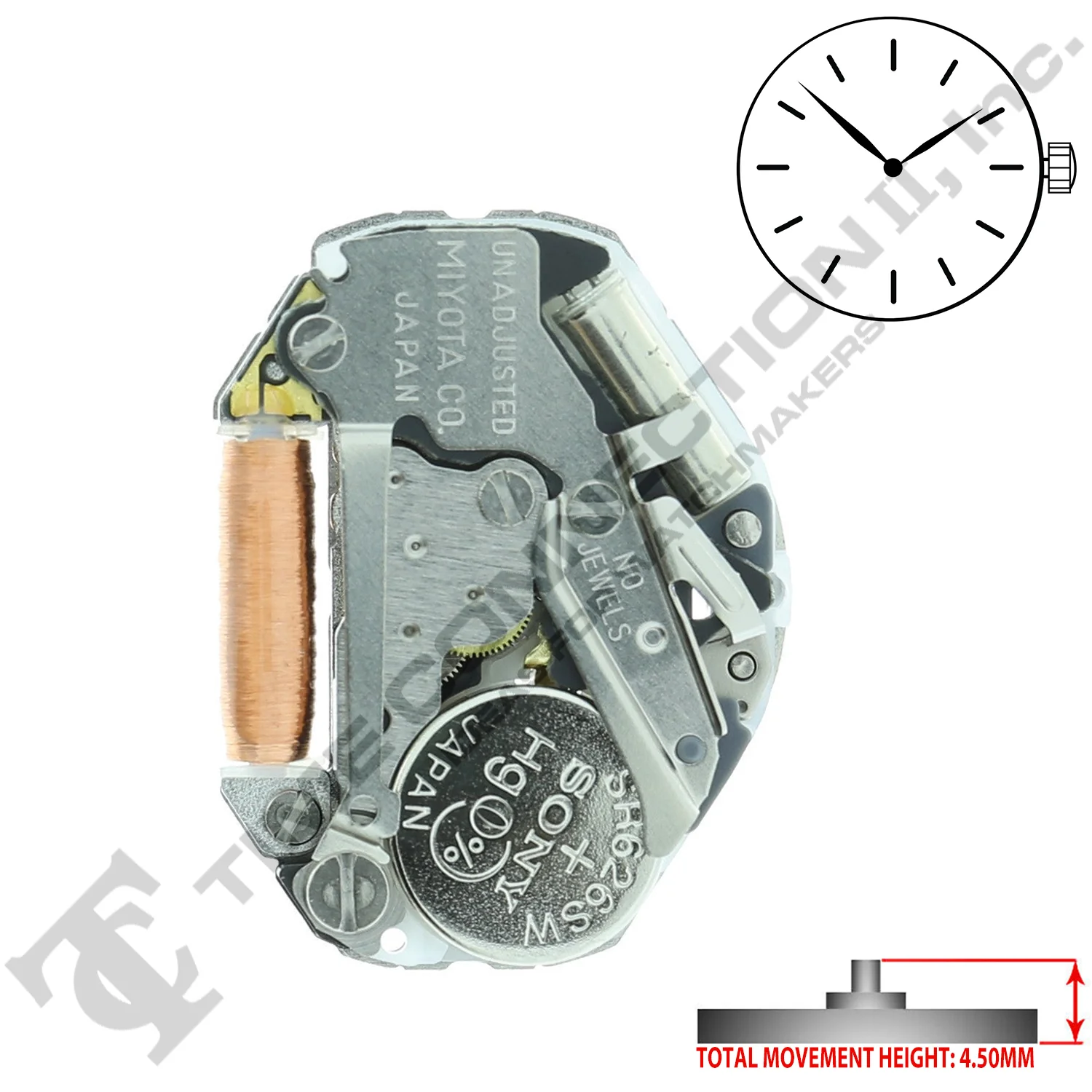 Miyota/Citizen LTD 2025 Japan Quartz Movement Ht. 4.50MM