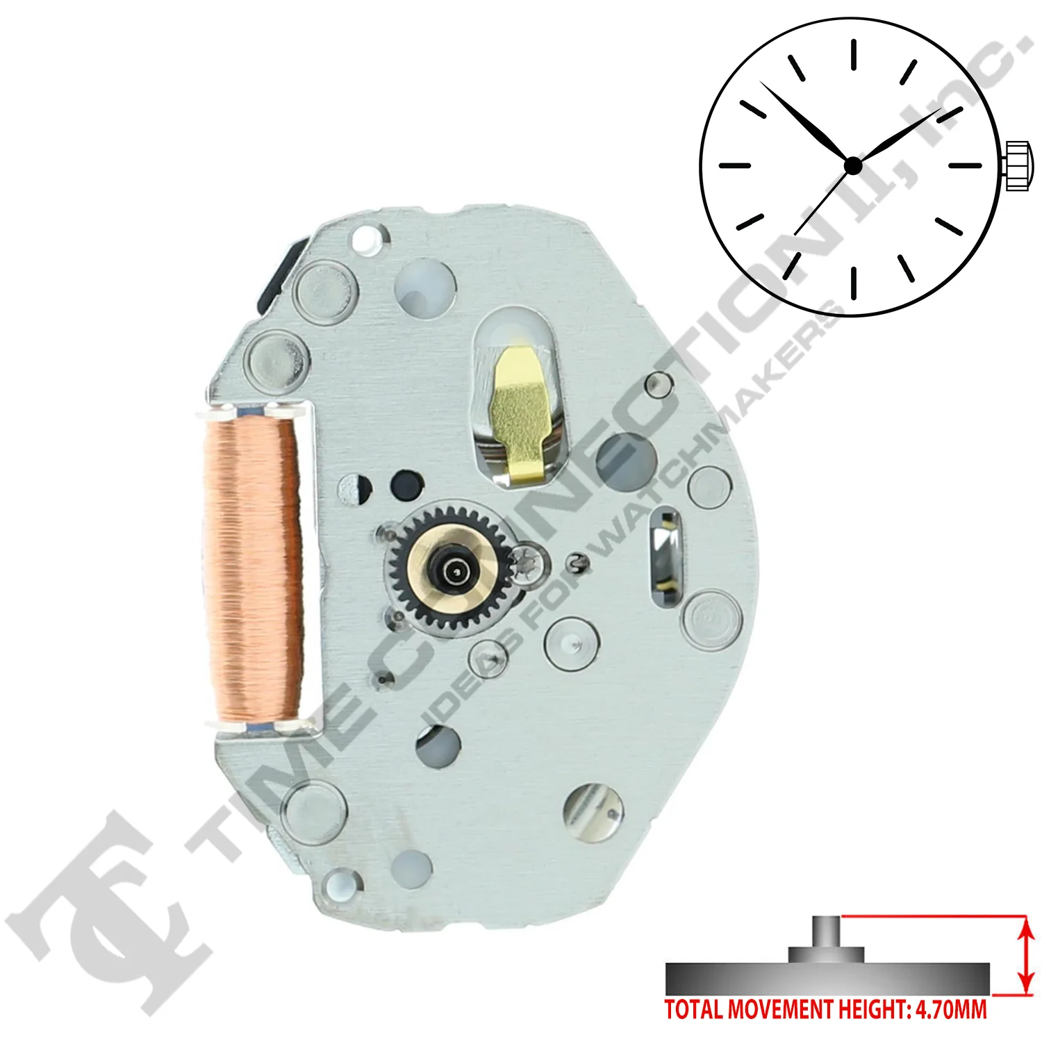 Miyota/Citizen LTD 2035 3 Hands Quartz Movements - Bundle Pack of 10 Pieces - Image 3