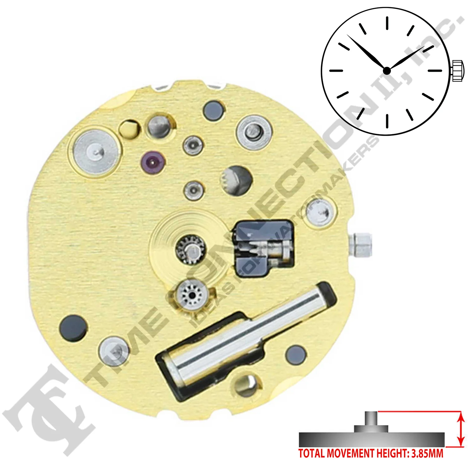 Miyota/Citizen LTD 4S20 2 Hands Japan Quartz Movement Ht. 3.85MM - Image 2