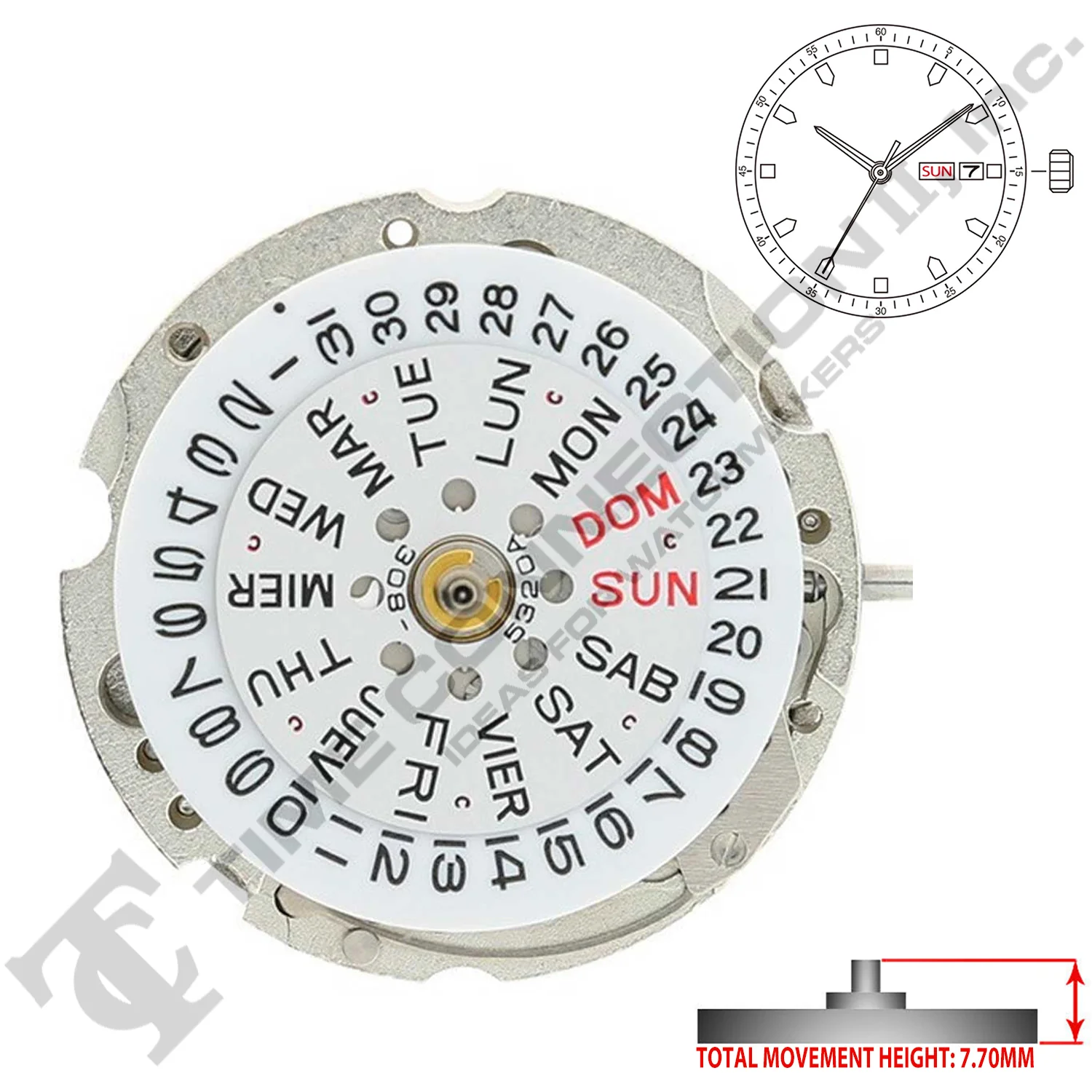 Miyota/Citizen LTD 6T51 Japan Automatic Movement Ht. - Image 2