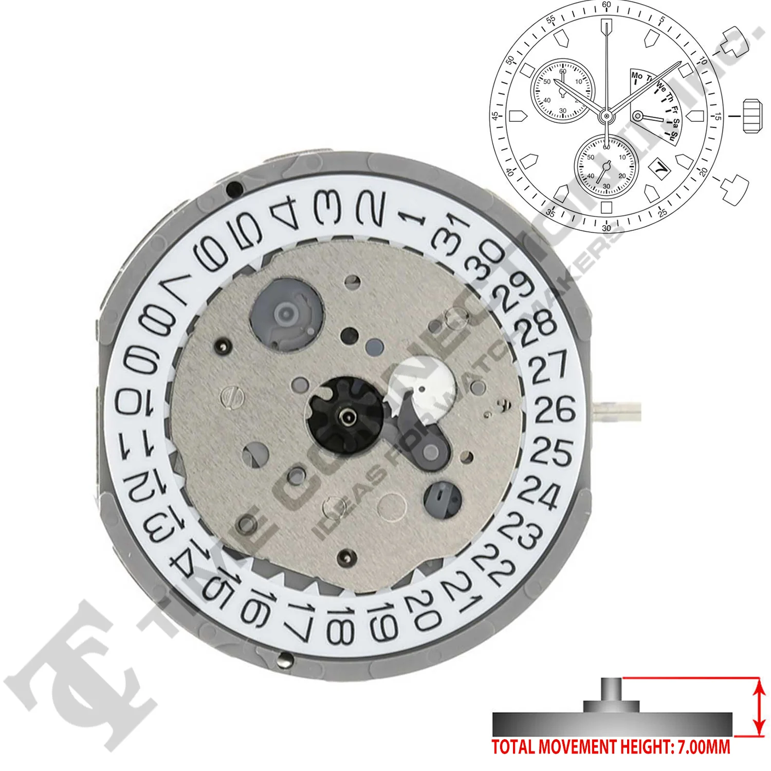 Miyota/Citizen LTD FS60 Japan Quartz Movement Ht. 7.0MM - Image 2